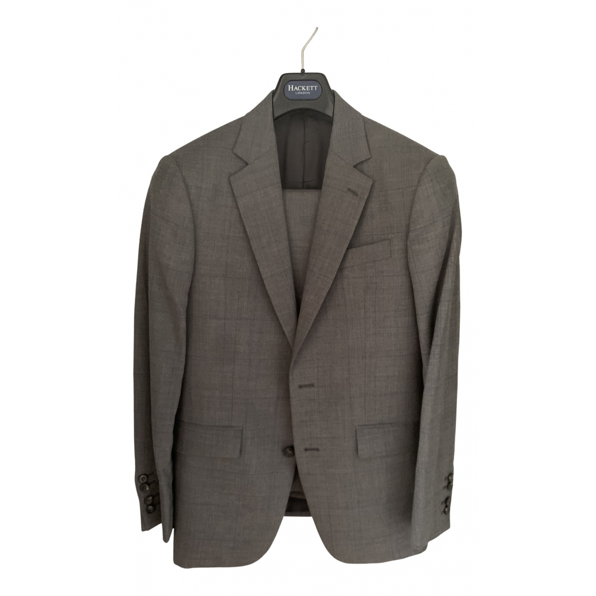 Wool suit Hackett London Grey size 32 